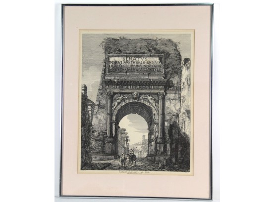 'Veduta Delli Arco Di Tito' Framed Print