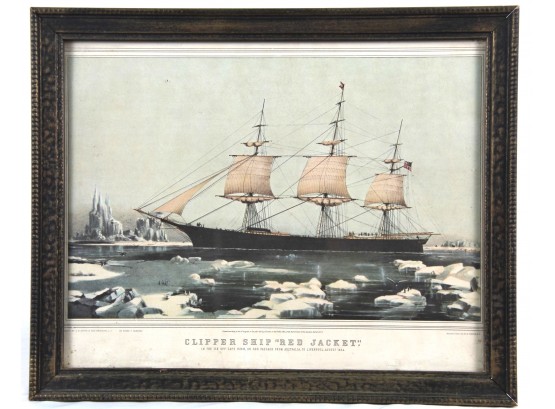 Clipper Ship 'Red Jacket' Framed Print