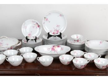 Noritake Pink Flower China Set 48 Pieces