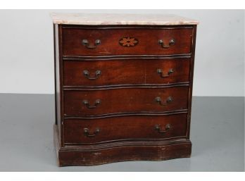 Vintage Chest Of Drawers With Marble Top