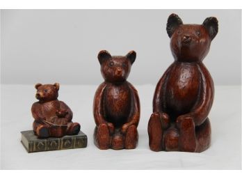 Trio Of Original Strickland Bears By History Craft