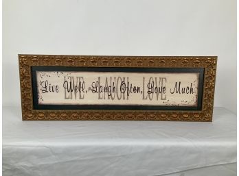 Live Laugh Love Wall Sign