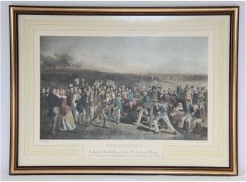 'The Golfers' Framed Print By Charles Lees
