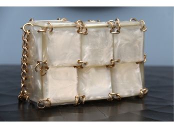 Unique Mother Of Pearl Handbag Made In Italy
