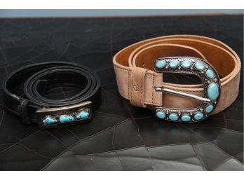 Turquoise  Stone Belts Including Dismero