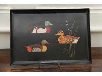 Vintage Couroc Duck Serving Tray