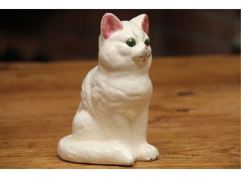 A Ceramic Hand Painted Cat Figurine