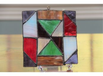 A 6 X 6 Stained Glass Sun Catcher Panel