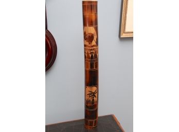 Carved Wooden Rain Stick