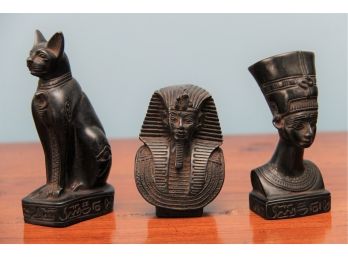 Trio Of Egyptian Figurines