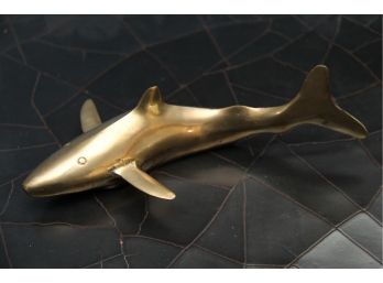 Mid 20th Century Brass Shark