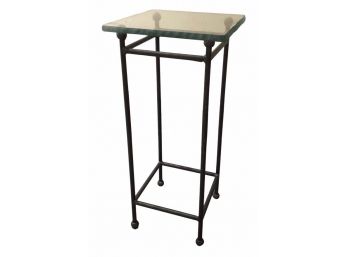Wrought Iron Glass Top Table