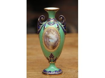A Fine Royal Worcester Dual Shoulder Vase