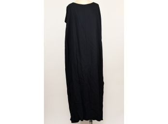 The Row Sleeveless Slit Leg Black Dress - Size L