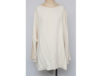 The Row Off-white Long Sleeve Top  - Size L