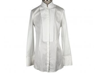 Brunello Cucinelli White Long Sleeve Blouse - Size XXL