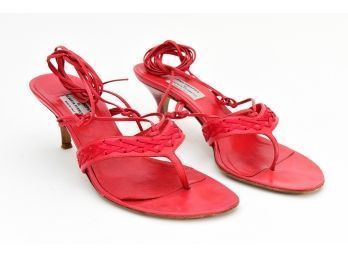 Philosophy Di Alberta Ferretti Red Strappy Sandals - Size 37