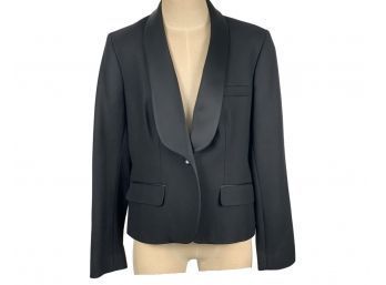 Anne Fontaine Shawl Collar Black Tuxedo Jacket - Size 44