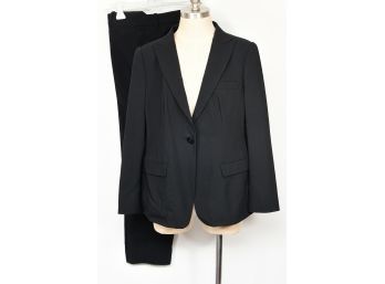 Armani Single Button Black Suit Jacket And Pants - Size 14