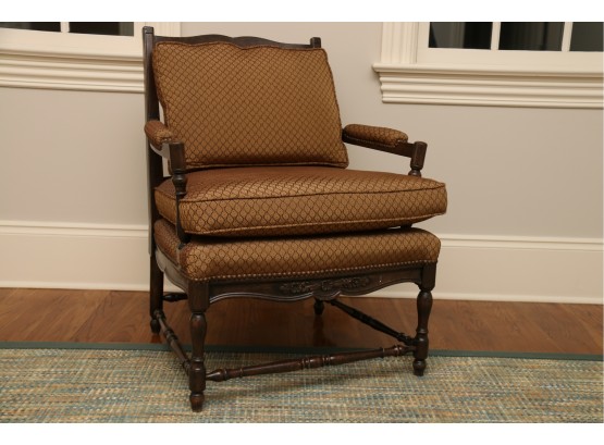 Louis Philippe French Oak Ladder Back Armchairs