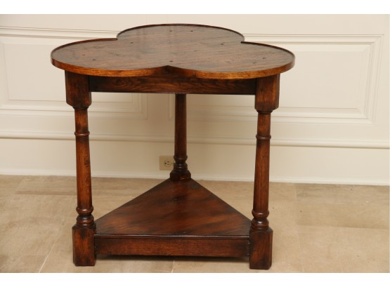 19th Century English Cricket Clover Side Table