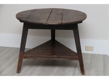 Antique Welsh Ash And Pine Cricket Table
