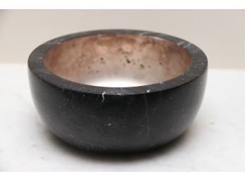 Silver Lined Marble Shaving Bowl