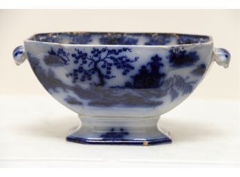 Antique Asian Blue And White Dish