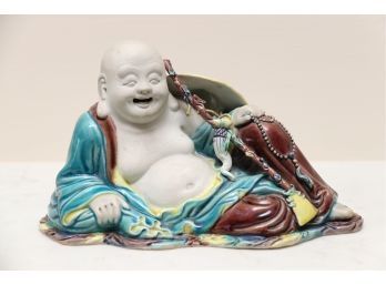 Asian Reclining Buddha With Chinese Stamp On Bottom
