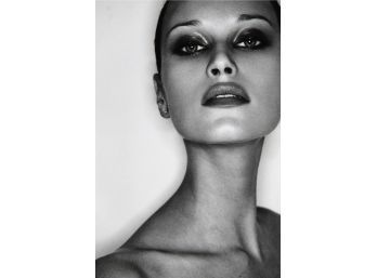 Natalie Semanova For Vogue By David Sims Black And White Unframed