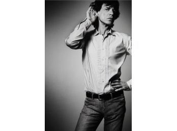 Mick Jagger By Bryan Adams Black And White Unframed
