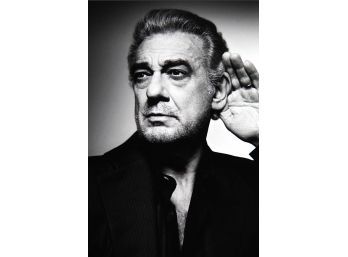 Placido Domingo By Bryan Adams Black And White Unframed