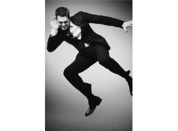 Michael Buble By Bryan Adams Black And White Unframed