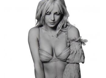 Britney Spears Album Photoshoot Artist Unknown Black And White