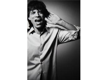 Mick Jagger By Bryan Adams Black And White
