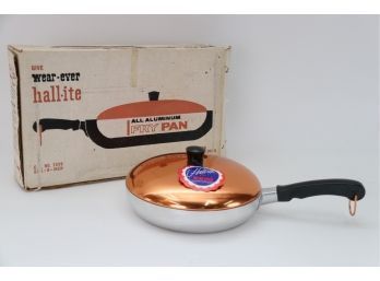 Vintage Wear-ever Copper Top Aluminum Fry Pan With Original Box