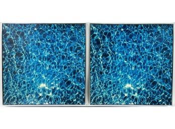 Pair Of Overhead Water Canvas Prints By Colleen Karis Designs - Set 1 Of 2