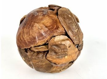 Small Decorative Wooden Orb