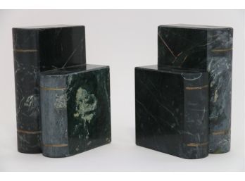 Pair Of Marble Book Ends