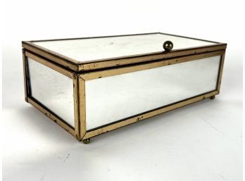 Mirrored Brass Keepsake Box