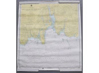 1975 North Shore Of Long Island Sound Niantic Bay - National Oceanic And Atmospheric Administration Map