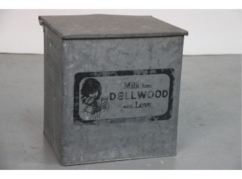 Vintage Dellwood Milk Can Box