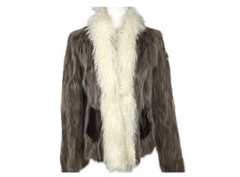 L.M.X. Fur Jacket With Shag Collar