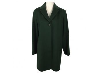 Cinzia Rocca Due Green Wool Coat