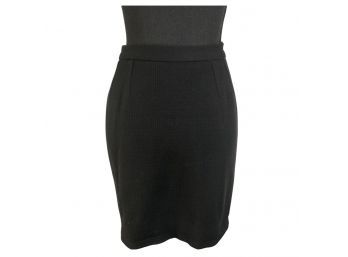 Pamela Davis New York 100 Percent Wool Black Short Skirt Size 6