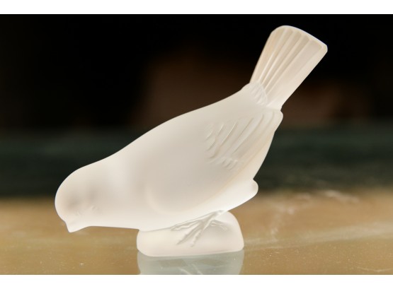 Lalique Crystal Sparrow Bird