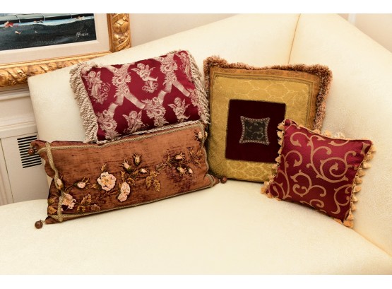 Collection Of 4 Custom Throw Pillows