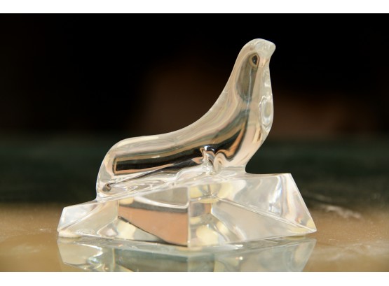 French Baccarat Sculptural Crystal Sea Lion