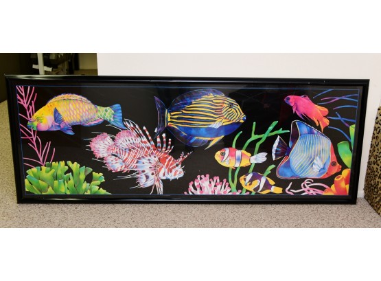 Colorful Fish On A Coral Reef Large Framed Picture