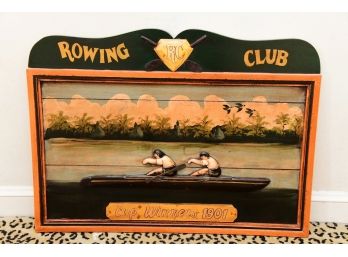 1901 Rowing Club Wooden Wall Hanging